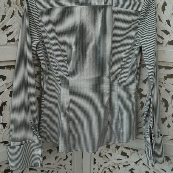 Express | Stripe ruffle button up - Picture 5 of 5